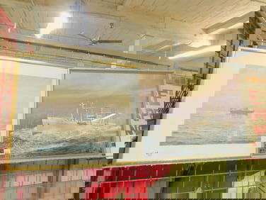 Pair Framed Ship Prints