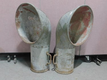 Pair Ship's Deck Ventilators