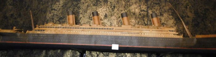 Large Titanic ship model