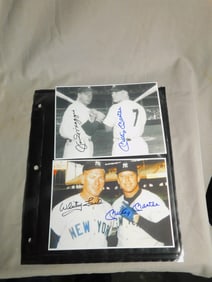 2 MLB Multi Baseball Player Autographed Photos
