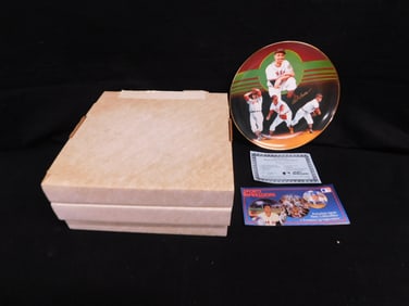 Three Bob Feller Gold Edition Plates