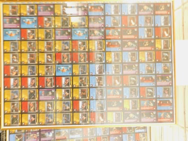 2 Framed WWE card game uncut sheets