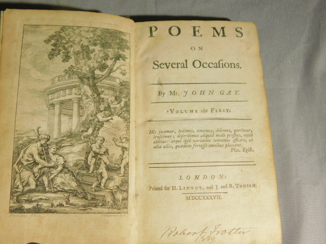 Two 18th C. Volumes - Poems (1 of 5)