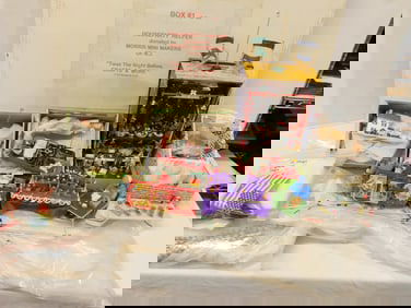 Miniature doll house diarama display