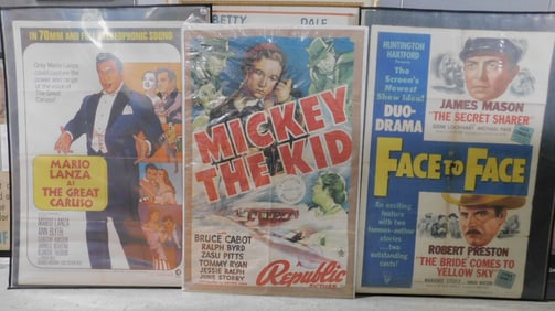 3 Vintage 30s & 50s Movie Posters