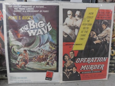 (3) 50s & 60s Vintage Movie Posters