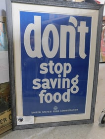 "Don't Stop Saving Food" Poster