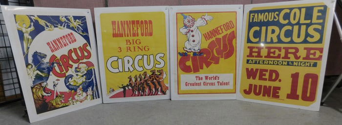4 Circus Posters