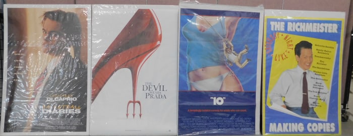4 Vintage Movie & Other Posters