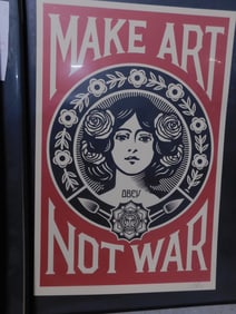 Signed Iconic Make Love Not War Poster