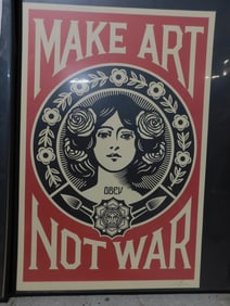 Signed Iconic Make Love Not War Poster