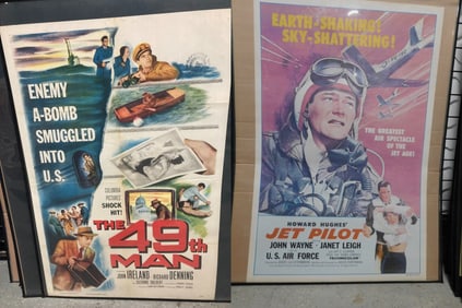 Two 1950s Adventure Movie Posters