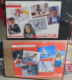 2 Vintage Atomic Ski Adv.Posters