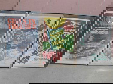 3 Vintage 40s - 60s Movie Posters