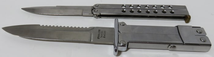 2 Stainless Steel Folding knives