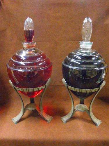 Antique Apothecary Jars On Stands Feb 10 2017 B S Slosberg Antique Apothecary Jars On Stands Feb