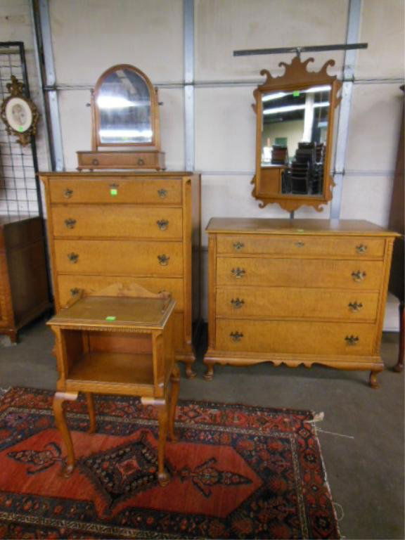 Tiger Maple Bedroom Set