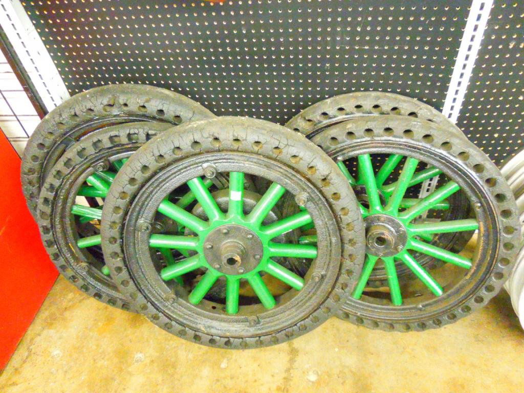 Set of 5 ModelT Ford Spoke Truck Wheels
