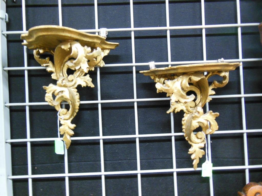 Pr Rococo Wall Brackets