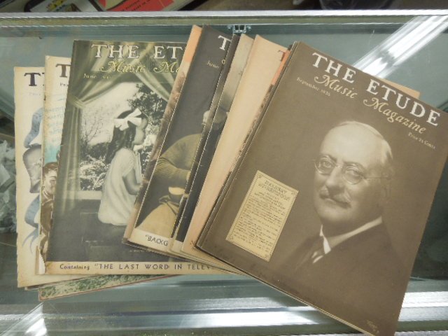Lot of 30 "The Etude" Music Magazines 1930's-40's: Lot of 30 "The Etude" Music Magazines 1930's-40's