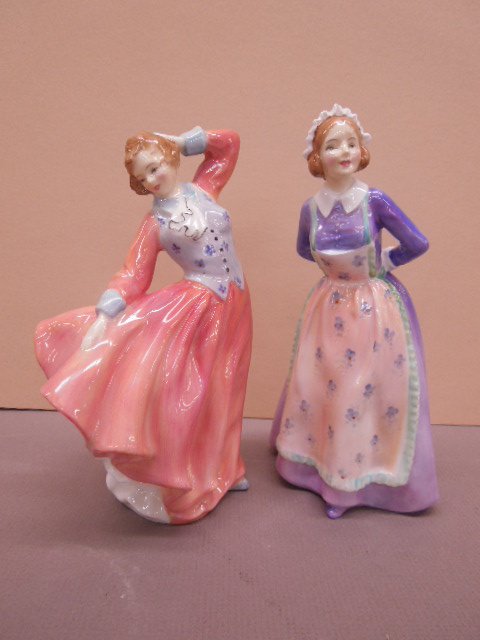 2 Royal Doulton Figures: Two Royal Doulton figures; "Susan", HN 2056, 7" and "Judith", HN 2089, 7" CONDITION: No issues identified.