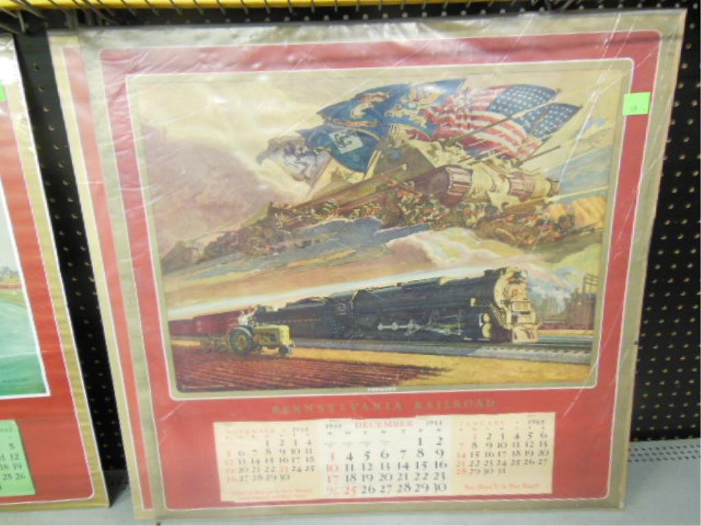 P.R.R. Calendar "1945": P.R.R. Calendar "1945" 29" square unframed