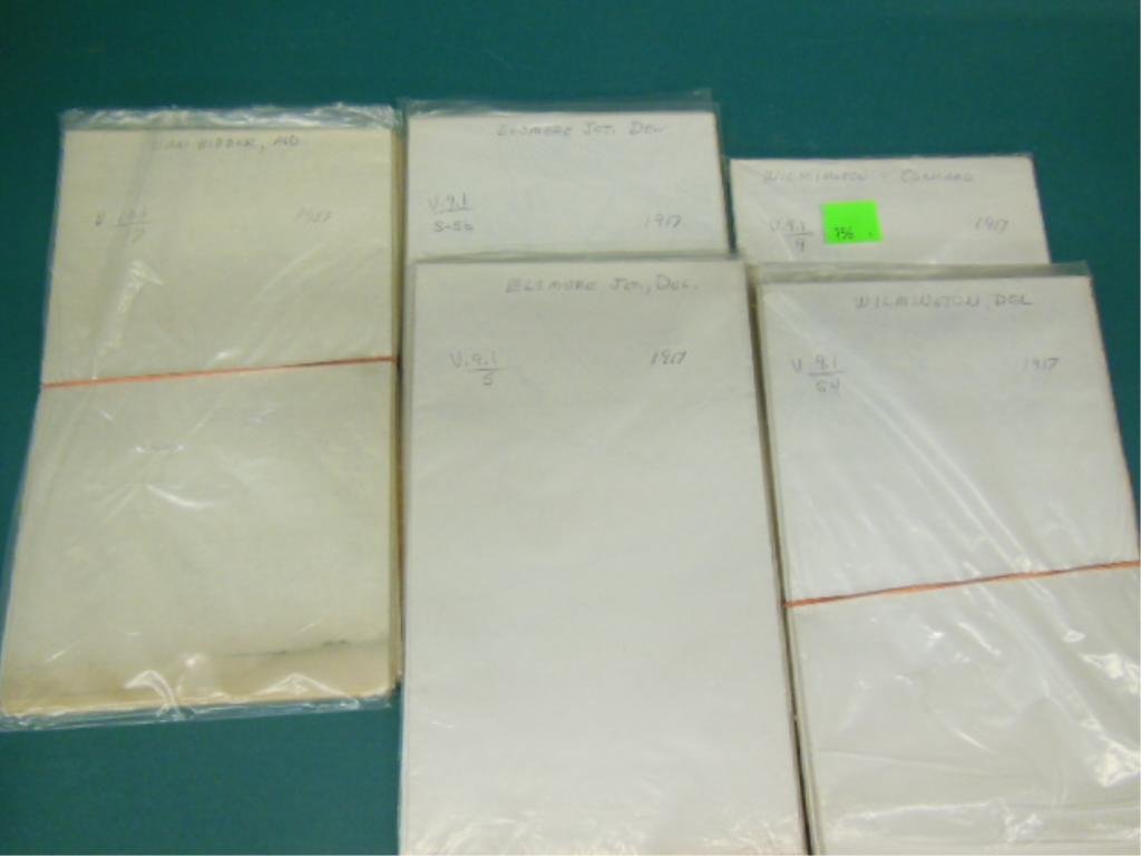 15 Right of way and track maps: 15 Right of way and track maps including; Wilmington Del, B & O.R.R. "1917" , Cliffs Del. B & O.R.R. "1917", Elsmere JCt "1959" B & O.R.R., Harvey to Carpenter "1917" B & O.R.R, Right of Way Track Map