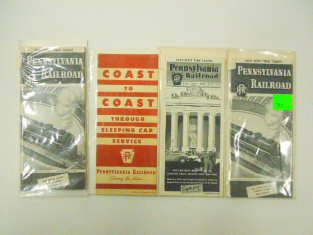 (4) P.R.R. 1940's Time Tables: (4) P.R.R. 1940's Time Tables