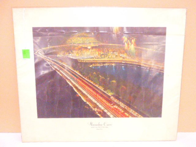 P.R.R. Horseshore Curve Print Altoona PA, 1954: P.R.R. Horseshore Curve Print Altoona PA, 1954, 19" x 23".