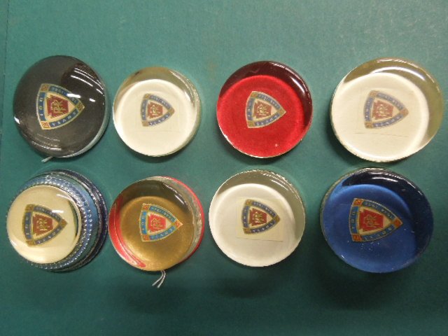 Glass Round P.R.R. paperweight: Glass Round P.R.R. paperweight.