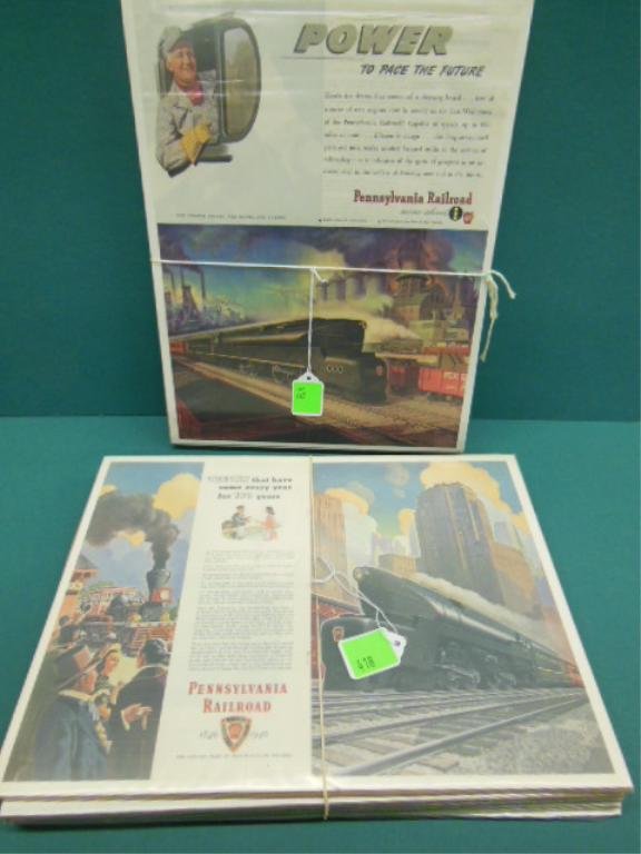(2) P.R.R. Magazine Adv. 10" x 13 3/4": (2) P.R.R. Magazine Adv. 10" x 13 3/4"