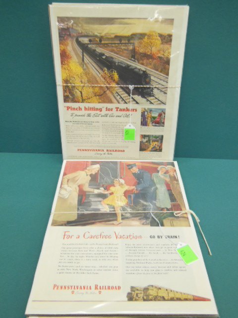 10 PA RR Magazine Ads: 10 PA RR magazine ads (N85, N 80)