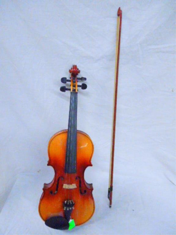 Violin, Anton Breton: Violin, Anton Breton, China, 4/4, with bow & fitted hard case. CONDITION: No issues identified.
