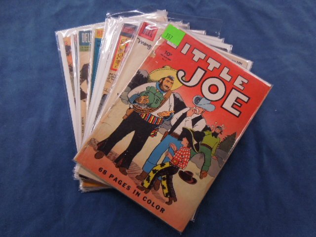 Lot of 10 Vintage Misc Comic Books: Lot of ten vintage miscellaneous comic books. Includes: Little Joe, Little LuLu, First Romance, True Brides, Little Miss Sunbeam, Porky Pig, Pride and The Passion, Gerald Md Boing Boing & Treasure Che