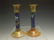 Pair Chinese Cloisonne Candlesticks - 2