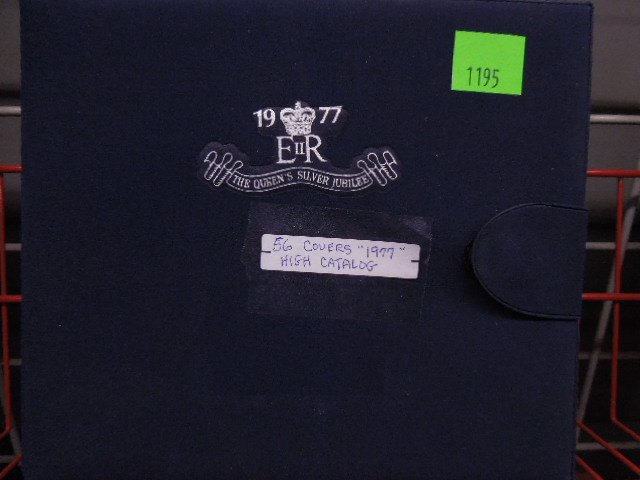 56 1st Day Covers 1977 Queen's Jubilee: Fifty-six 1st day covers 1977 queen's jubilee, Cacheted, Elizabeth II (silver/25 years) official collection commemorating 25 year anniversary of her accession, issued by The Westminster Collector's So
