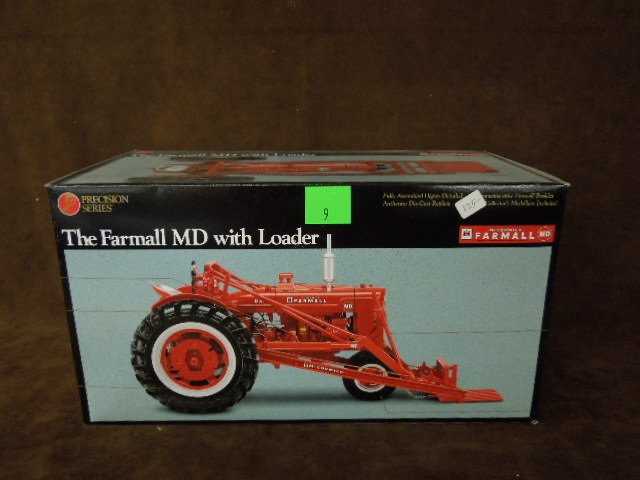 Farmall MD Tractor w/Loader: Precision series Farmall MD tractor with loader. CONDITION: New.