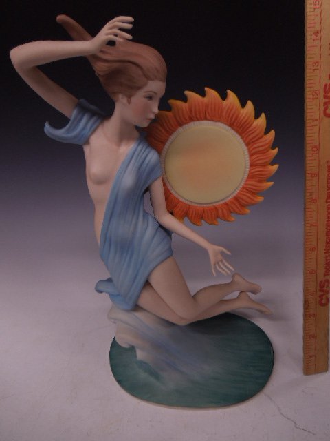 Ispanky figurine Dawn with the Sun: Laszlo Ispanky figurine Dawn with the Sun , limited edition 2 of 300, black mark, 15" h Condition; no chips, cracks or crazing