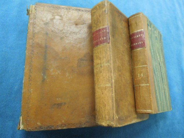 3 Vols. 18th and 19th Books: 3 Vols. 18th and 19th Books including: (1) The Laws of the United States of America Vol III, 1796 by Richard Folwell, NO 33 Carter's Alley, Phila, (1) A Commend of History by Samuel Welpley. 1831, Bos
