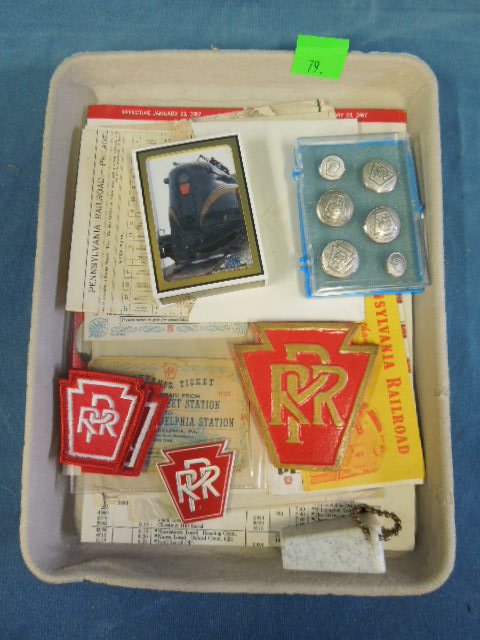 PRR Ephemera & Other Items: PRR ephemera & other items, one 1906 time table (Phila Div-Trains Westward, folded), including: two time tables - Broad St sub station (1943) & Schedule, Accommodations & fares (1967), Summer excursio