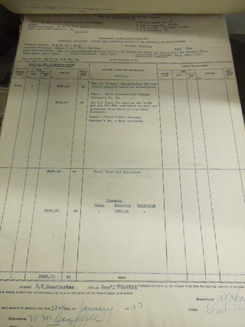 1920's-30's PRR: Roadway Completion Report Ledgers: [Ledgers] [printed & typescript] Roadway Completion Report Ledgers: Pennsylvania Railroad: Renovo Division / Ohio River & Western Railway Co. Division: c. 1925-42 (=Renovo); 1921-31 (Ohio River). COND