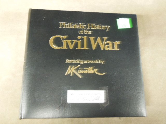 50 History of Civil War 1st Day Covers: Set of fifty Philatelic history of the Civil War first day covers, in custom binder, with individual pages featuring cover & explanation card, 2004/05 each post mark city corresponds to cover, featuri