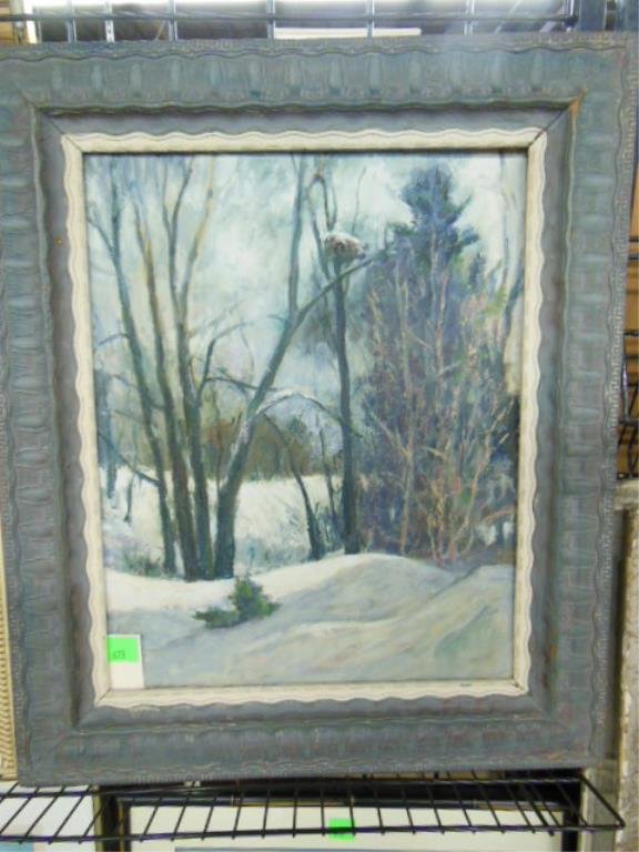 C.R. Gardner o/c "The Squirrels' Nest": Charles R. Gardner, signed & titled on stretcher verso, oil on canvas, "The Squirrels' Nest" 27 h x 22 3/4 w = frame CONDITION: No issues identified.