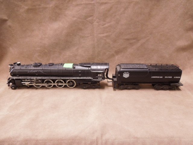 1956 American Flyer #336 Union Pacific Engine: 1956 American Flyer #336 Union Pacific Engine and Tender. CONDITION: Good, used.
