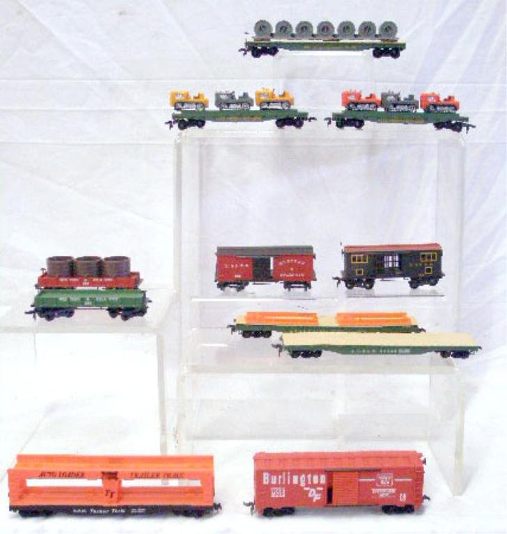 1970's Mantua HO Scale Trains: Lot of eleven 1970's Mantua HO Scale Trains. Condition: All are good with minor wear.