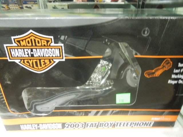 Harley Davidson Fat Boy Telephone: Harley Davidson Fat Boy Telephone by King America #43-3252. Condition: New in box