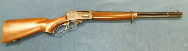 Mossberg Model 472 30-30 Win. lever action rifle: Mossberg Model 472 30-30 Win. lever action rifle, SN781286, 19 ½" barrel length; 38 ½" overall length Condition; (some rust visible on barrel)