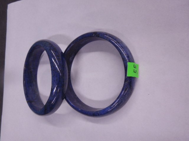 2 Chinese Lapis Bangle Bracelets (1 of 1)