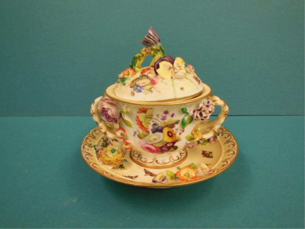 Meissen Type Covered Cup & Saucer (1 of 6)