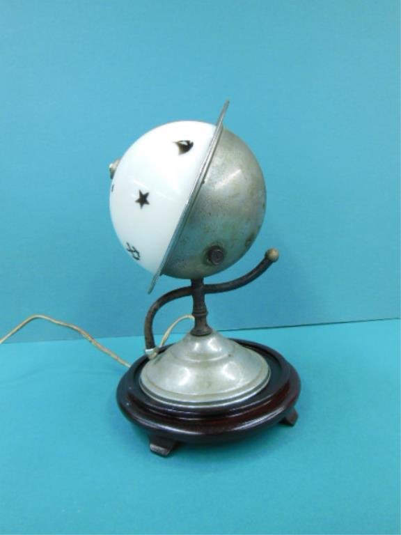 Art Deco Celestial Globe Form Night Lamp (1 of 3)